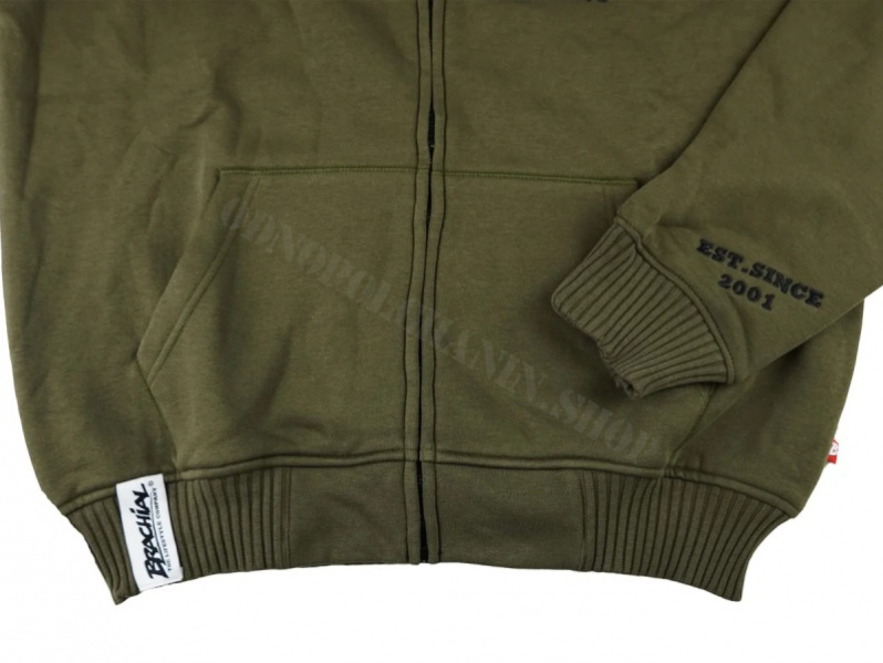 Толстовка мужская Brachial Zip-Hoodys «Gain» Зеленая 