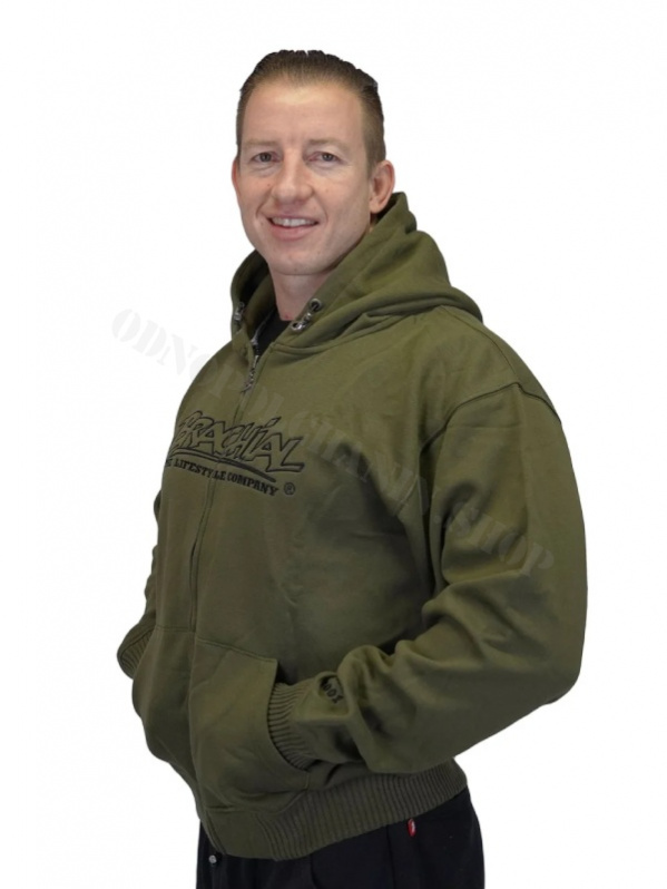 Толстовка мужская Brachial Zip-Hoodys «Gain» Зеленая 