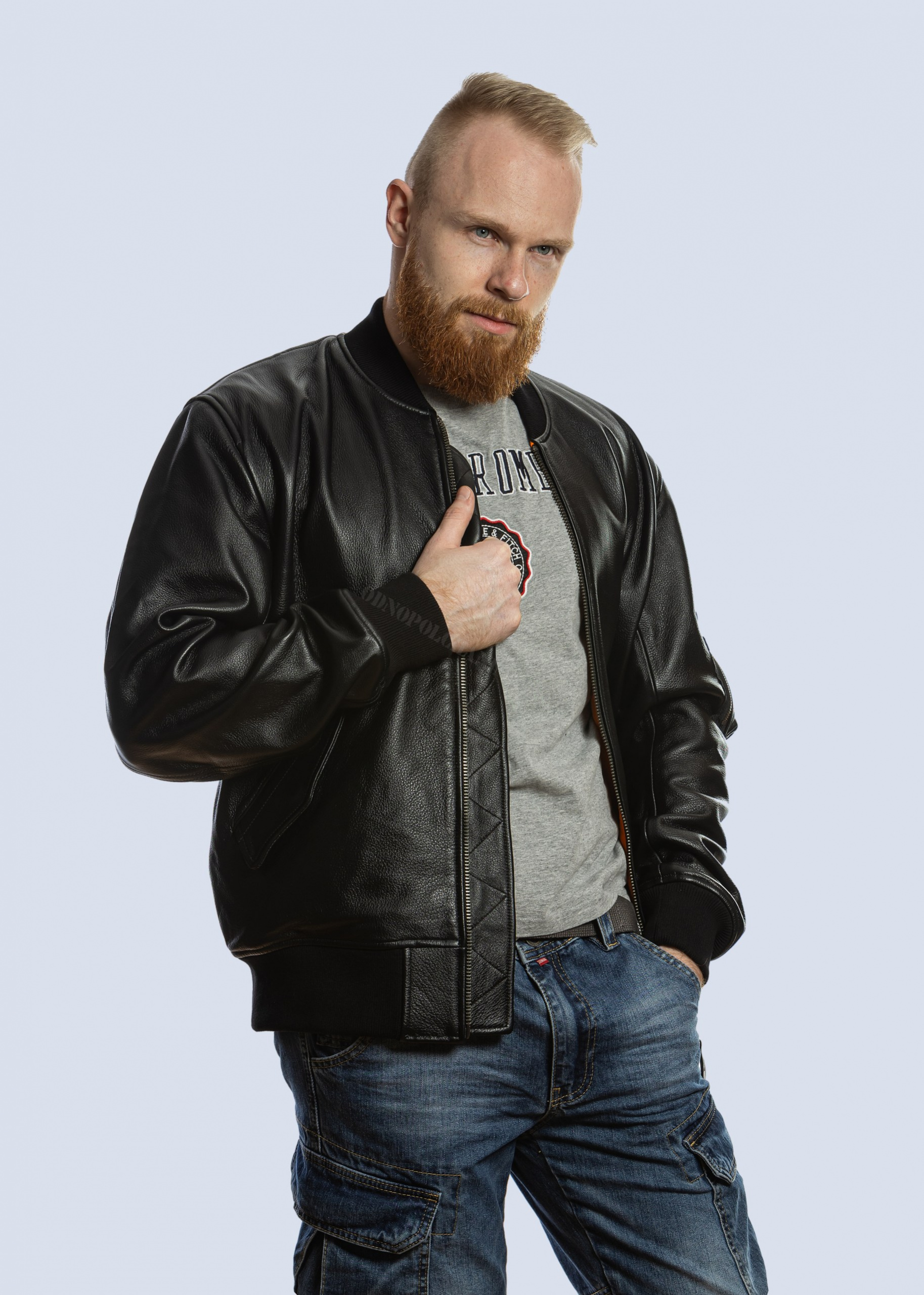 МУЖСКОЙ КОЖАНЫЙ БОМБЕР MA-1 LEATHER 