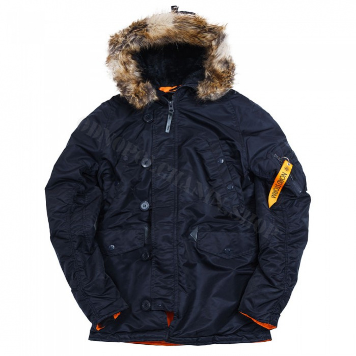 Куртка Nord Denali Alaska N-3B Husky Tight Fit (INK/ORANGE) 